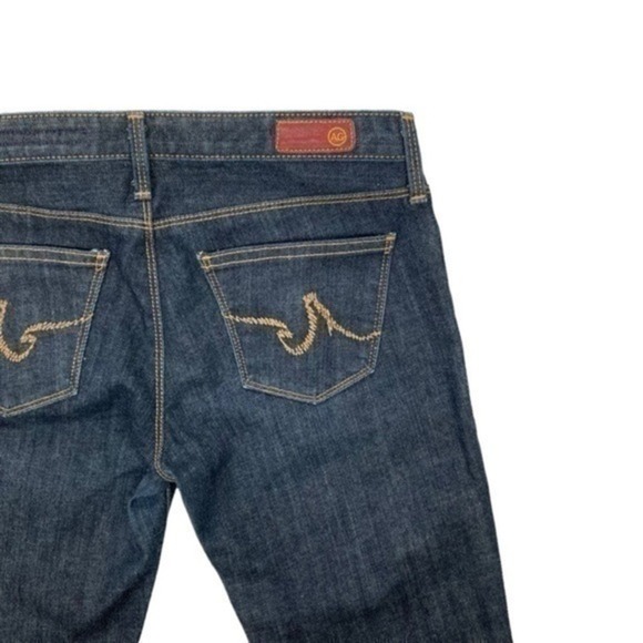 AG Adriano Goldschmied Jeans Womens 27 Blue Tribeca Dark Wash Straight Leg Denim - Picture 6 of 14